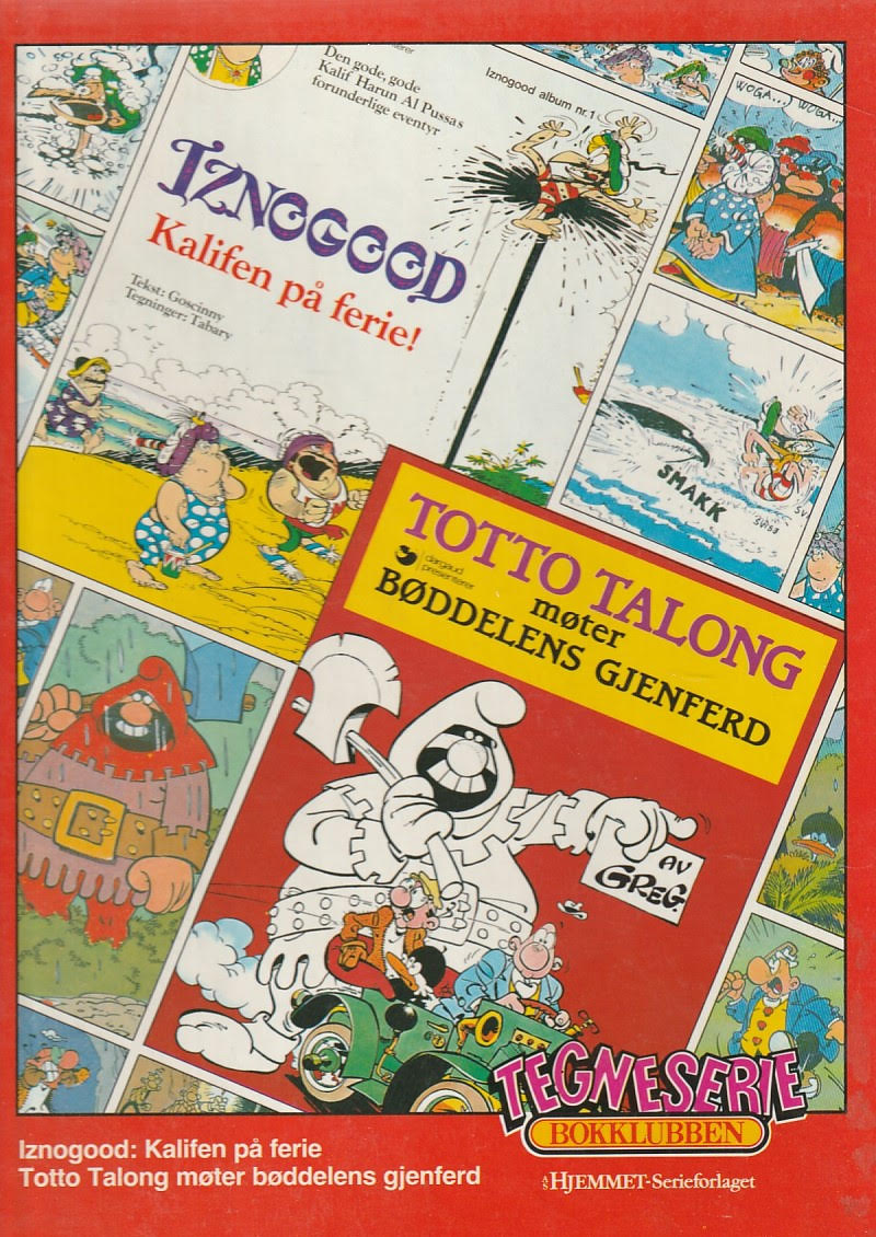 Tegneserie-bokklubben - bok 25 - Iznogood og Totto Talong. Kantslitt perm, ellers meget god stand 