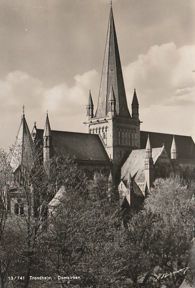 Trondheim - Domkirken.  Normann 13/741.  Postgtt 1949.