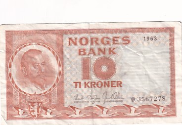 10 Krone 1963  kv1/1