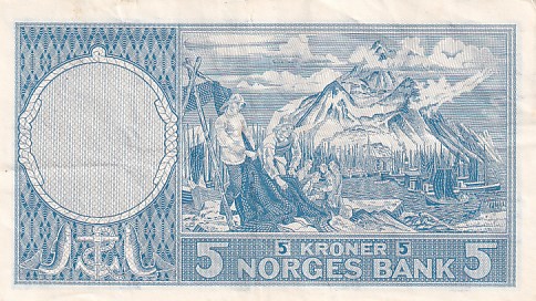 5 krone 1961 I, kv 1+